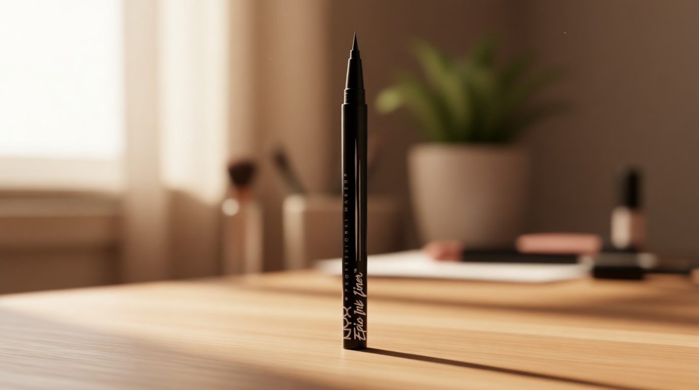 NYX PROFESSIONAL MAKEUP Epic Ink Liner, Waterproof Liquid Eyeliner - Black, Vegan Formula