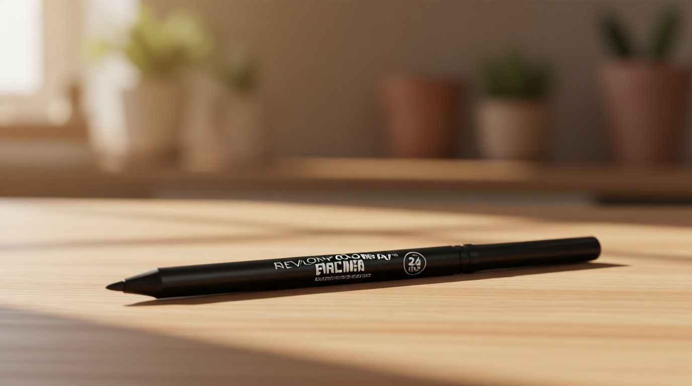 REVLON ColorStay Pencil Waterproof Eyeliner, Smudge-Proof, Eye Makeup with Built-In Sharpener, Packaging May Vary, 201 Black, 0.01 oz