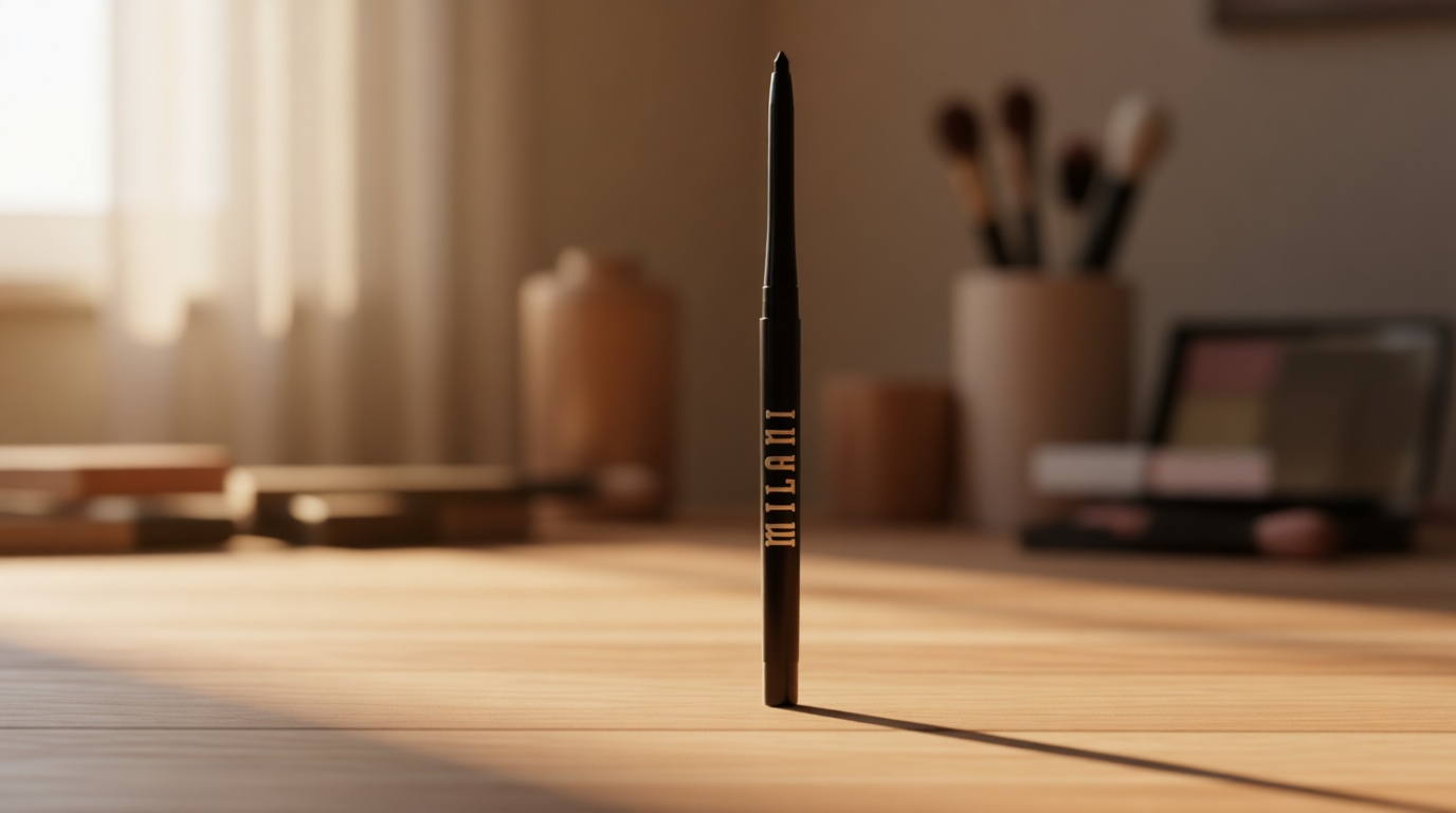 Milani Stay Put Eyeliner - After Dark (0.01 Ounce) Cruelty-Free Self-Sharpening Eye Pencil with Built-In Smudger - Line & Define Eyes with High Pigment Shades for Long-Lasting Wear