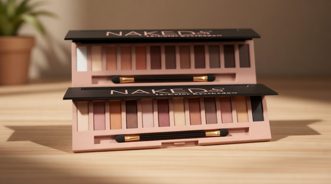 BestLand 2 Pack 12 Colors Makeup Nude Colors Eyeshadow Palette Natural Nude Matte Shimmer Glitter Pigment Eye Shadow Pallete Set Waterproof Smokey Professional Beauty Makeup Kit (2 PCS)