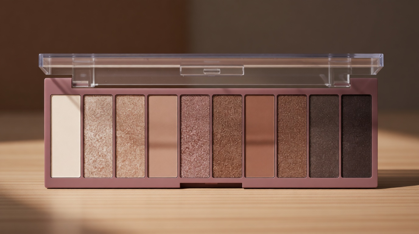 e.l.f. Perfect 10 Eyeshadow Palette, Ten Ultra-pigmented Shimmer & Matte Shades, Vegan & Cruelty-free, Nude Rose Gold (Packaging May Vary)