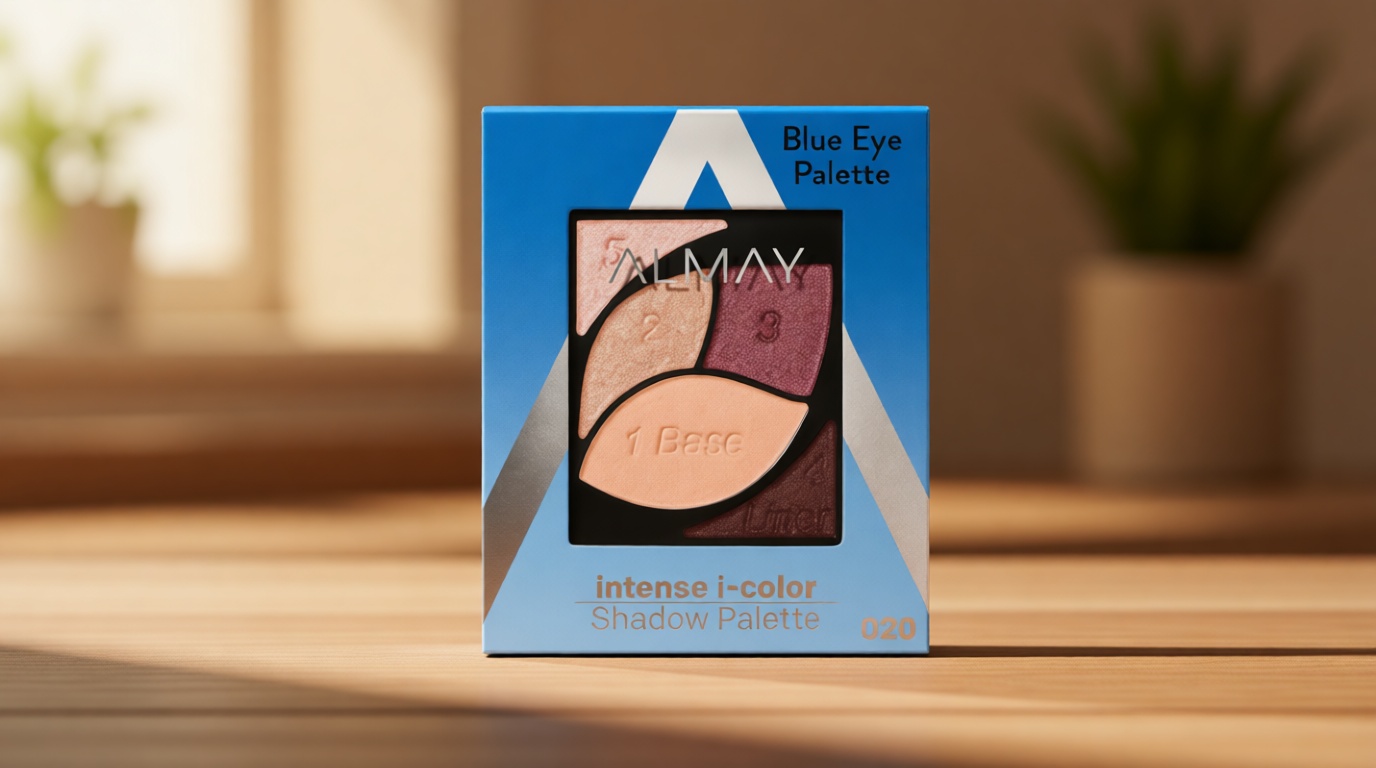 Almay Eyeshadow Palette, Longlasting Eye Makeup, Primer Enriched with Antioxidant Vitamin E, Hypoallergenic, 020 Blue Eyes, 0.1 Oz