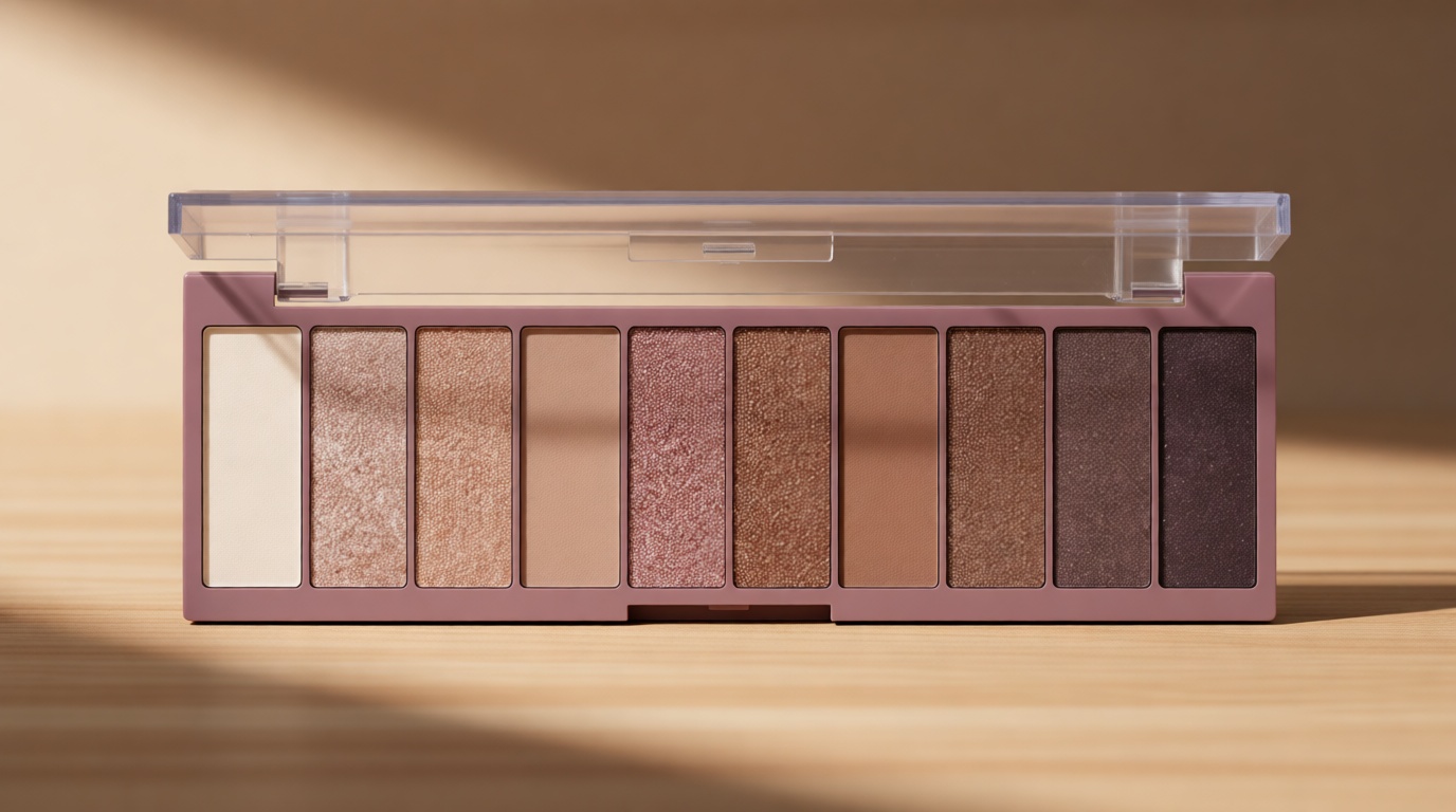 e.l.f. Perfect 10 Eyeshadow Palette, Ten Ultra-pigmented Shimmer & Matte Shades, Vegan & Cruelty-free, Nude Rose Gold (Packaging May Vary)