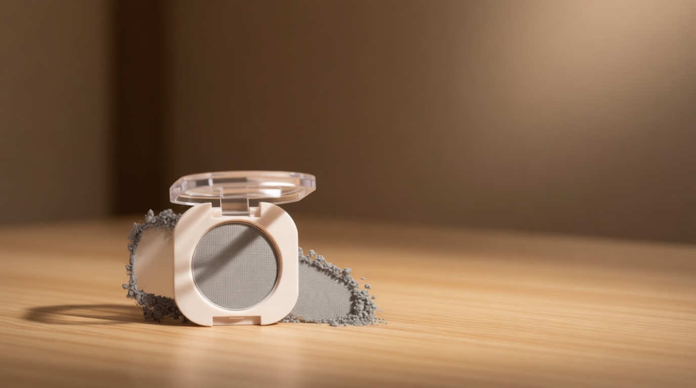 Dusty Grey Single Matte Eyeshadow Makeup, Neutral Powde Eye Shadow for Older Women, Smoky Gray Grey Matte Singles Eyeshadow Palette Pigmented Waterproof,Girls Monochrome Eyeshadows Gift 28