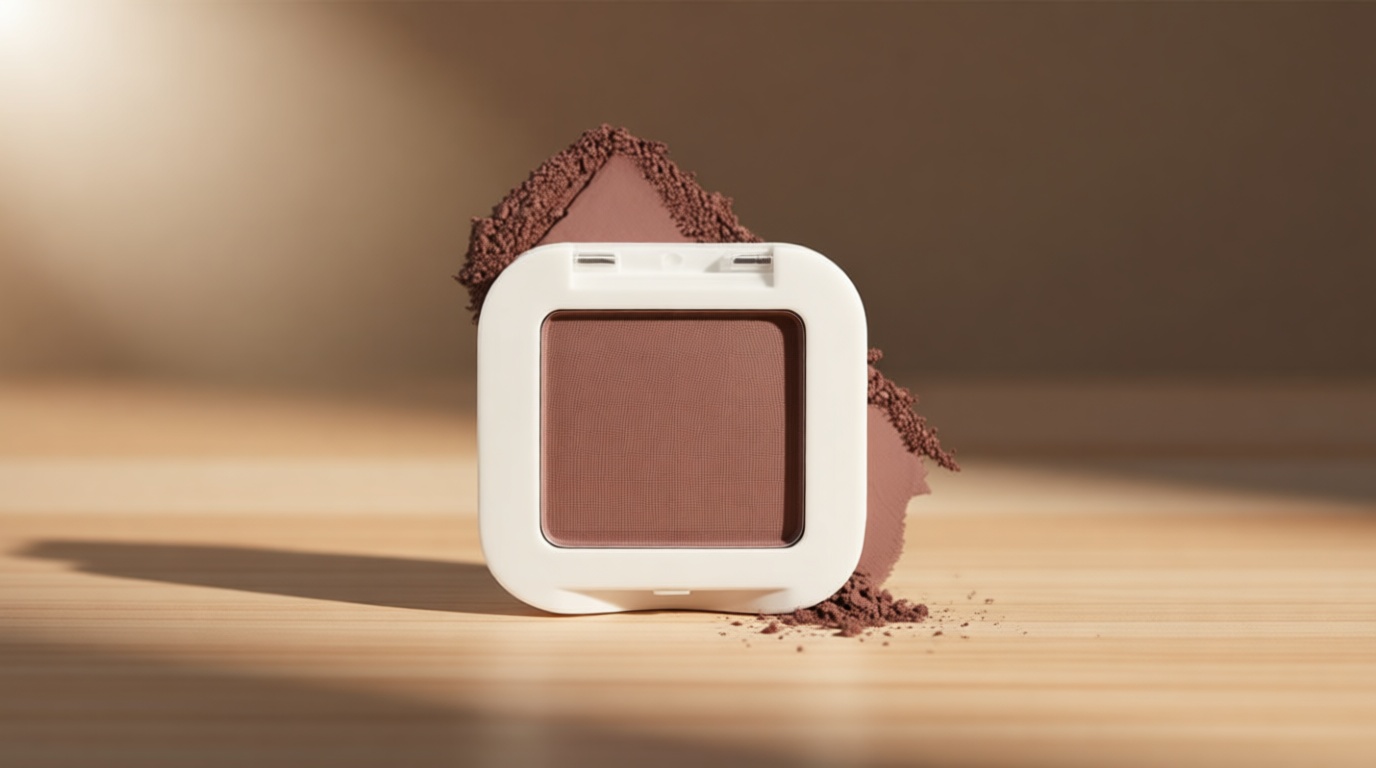 evpct Mauve Taupe Plum Matte Single Eye Shadow Palette Makeup for Older Women, Plum Lavender Purple Natural Cream Eyeshadow Palette for Green Eyes, High Pigment Mini Monochrome Eyeshadow