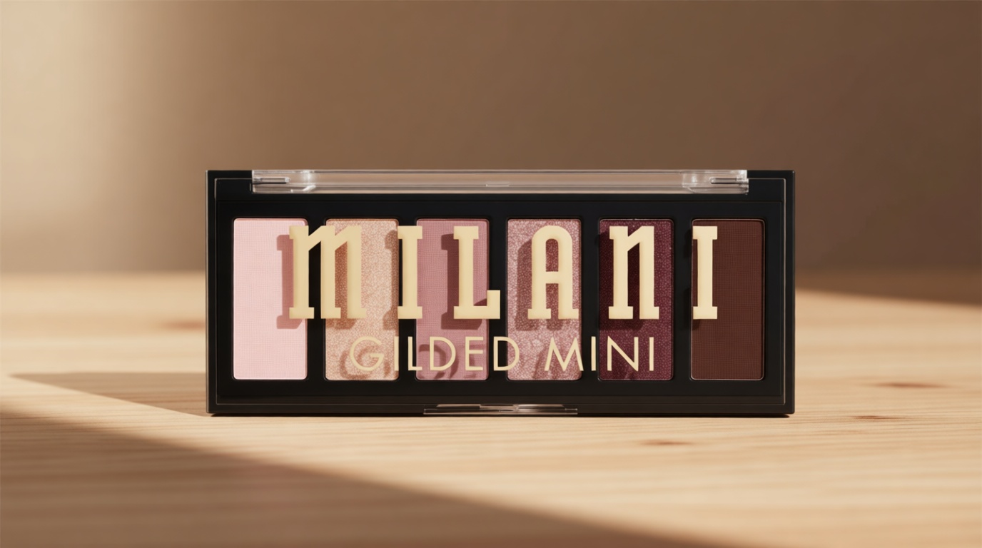 Milani Gilded Mini Eyeshadow Palette with 6 Matte & Shimmer Hues - The Wine Down
