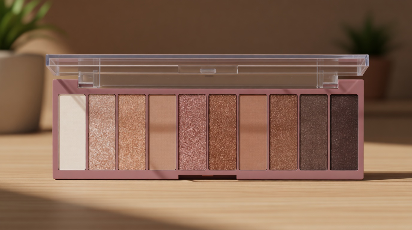 e.l.f. Perfect 10 Eyeshadow Palette, Ten Ultra-pigmented Shimmer & Matte Shades, Vegan & Cruelty-free, Nude Rose Gold (Packaging May Vary)