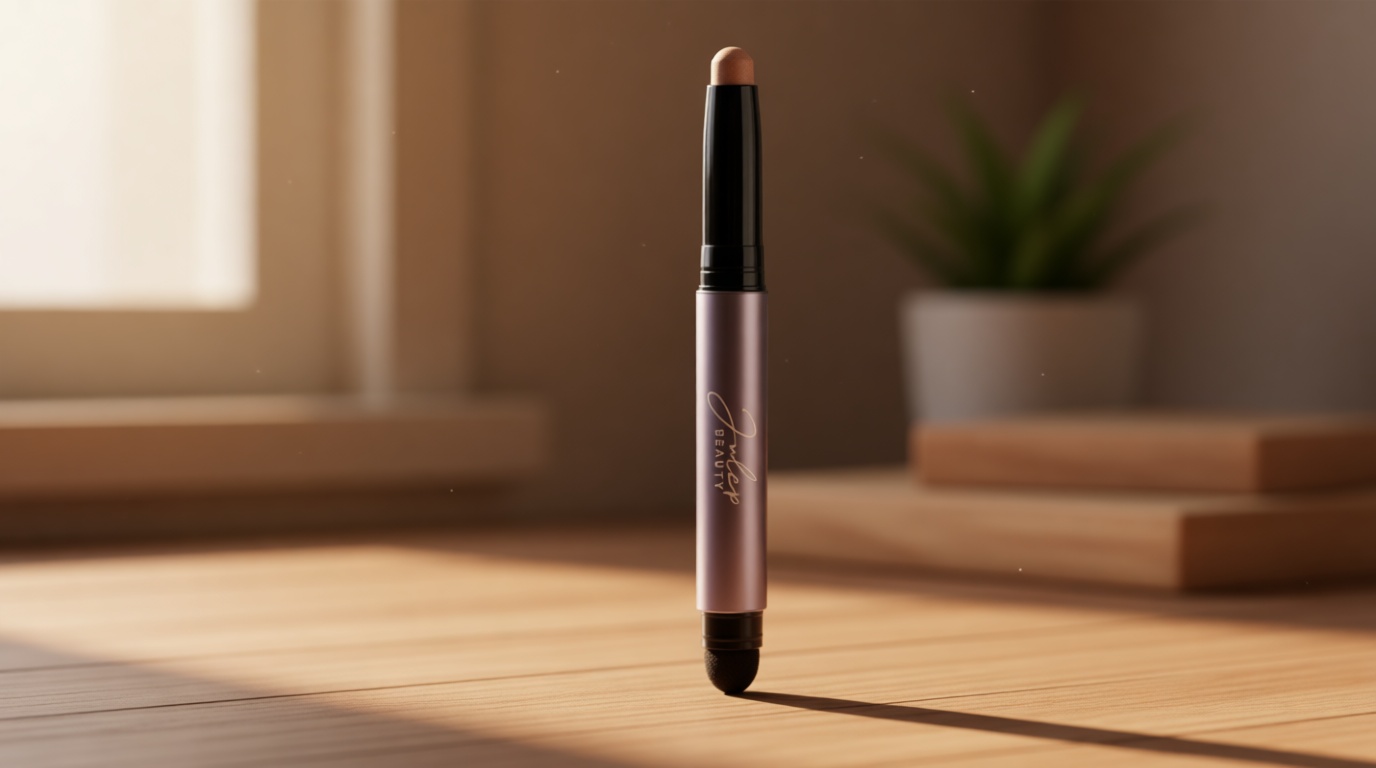 Julep Eyeshadow 101 Cream-to-Powder Waterproof Shadow Stick – Champagne Shimmer – Long-Lasting, Crease-Proof, Medium Golden-Beige Shimmer Cream Eyeshadow with Built-in Smudger