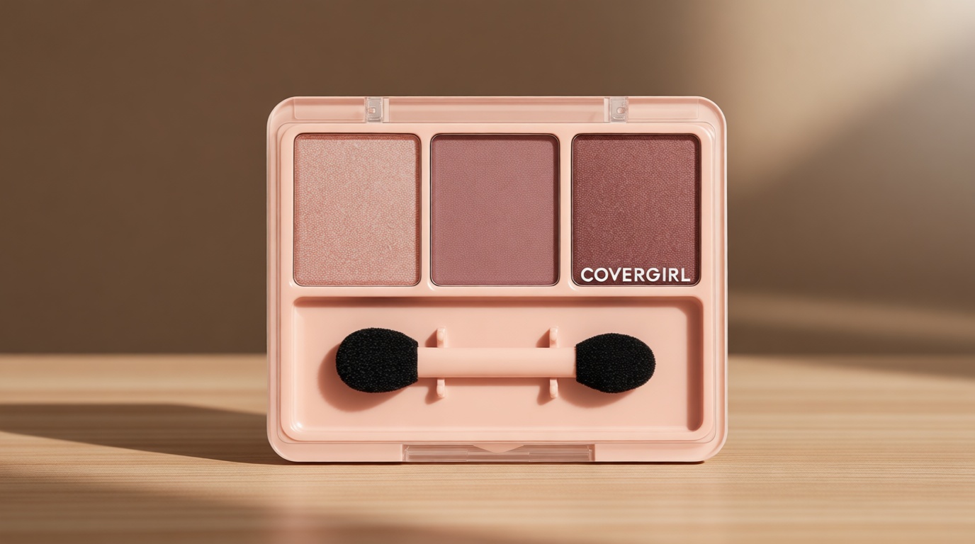 Covergirl Eye Enhancer, Sweet Plum, Eyeshadow Trio, Easy to Wear, Clean & Vegan, Talc-Free, Matte & Shimmer Finishes, Smudge-Proof, 0.14oz