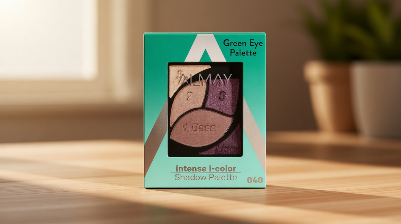 Almay Eyeshadow Palette, Longlasting Eye Makeup, Primer Enriched with Antioxidant Vitamin E, Hypoallergenic, 040 Green Eyes, 0.1 Oz