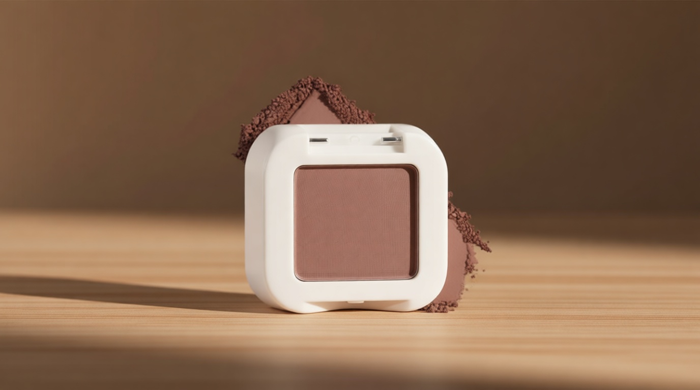 evpct Mauve Taupe Plum Matte Single Eye Shadow Palette Makeup for Older Women, Plum Lavender Purple Natural Cream Eyeshadow Palette for Green Eyes, High Pigment Mini Monochrome Eyeshadow