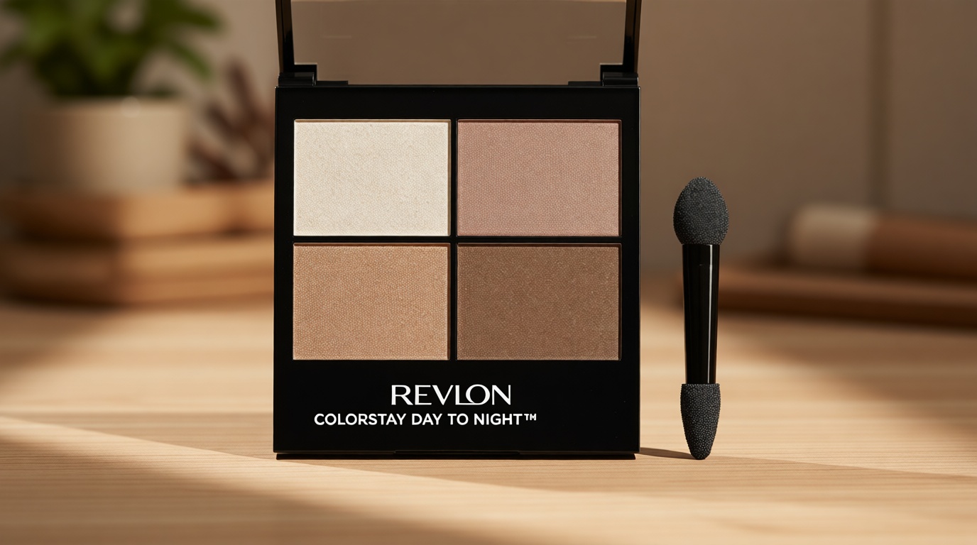 Revlon Eyeshadow Palette by Revlon, ColorStay Day to Night Up to 24 Hour Eye Makeup, Velvety Pigmented Blendable Matte & Shimmer Finishes, 555 Moonlit, 0.16 Oz