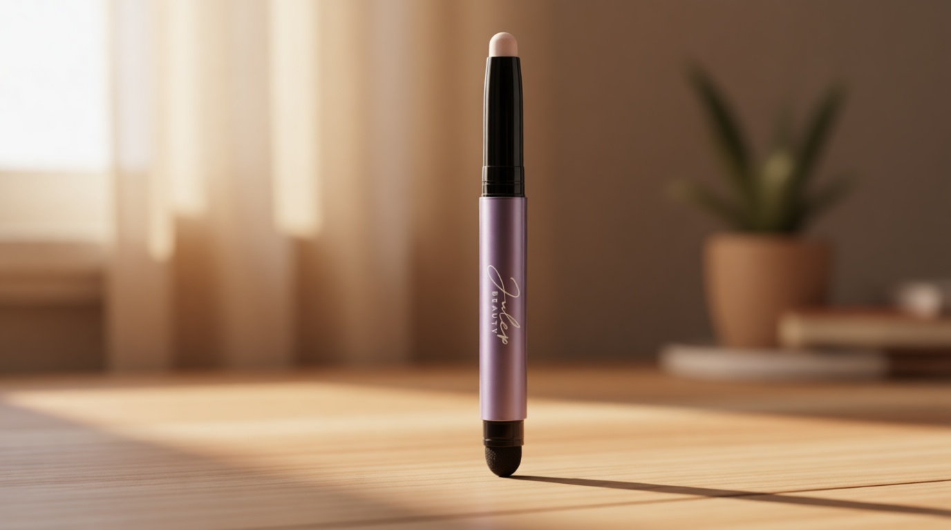 Julep Eyeshadow 101 Cream-to-Powder Waterproof Shadow Stick – Pearl Shimmer – Long-Lasting, Crease-Proof, Light Golden-Beige Shimmer Cream Eyeshadow with Built-in Smudger