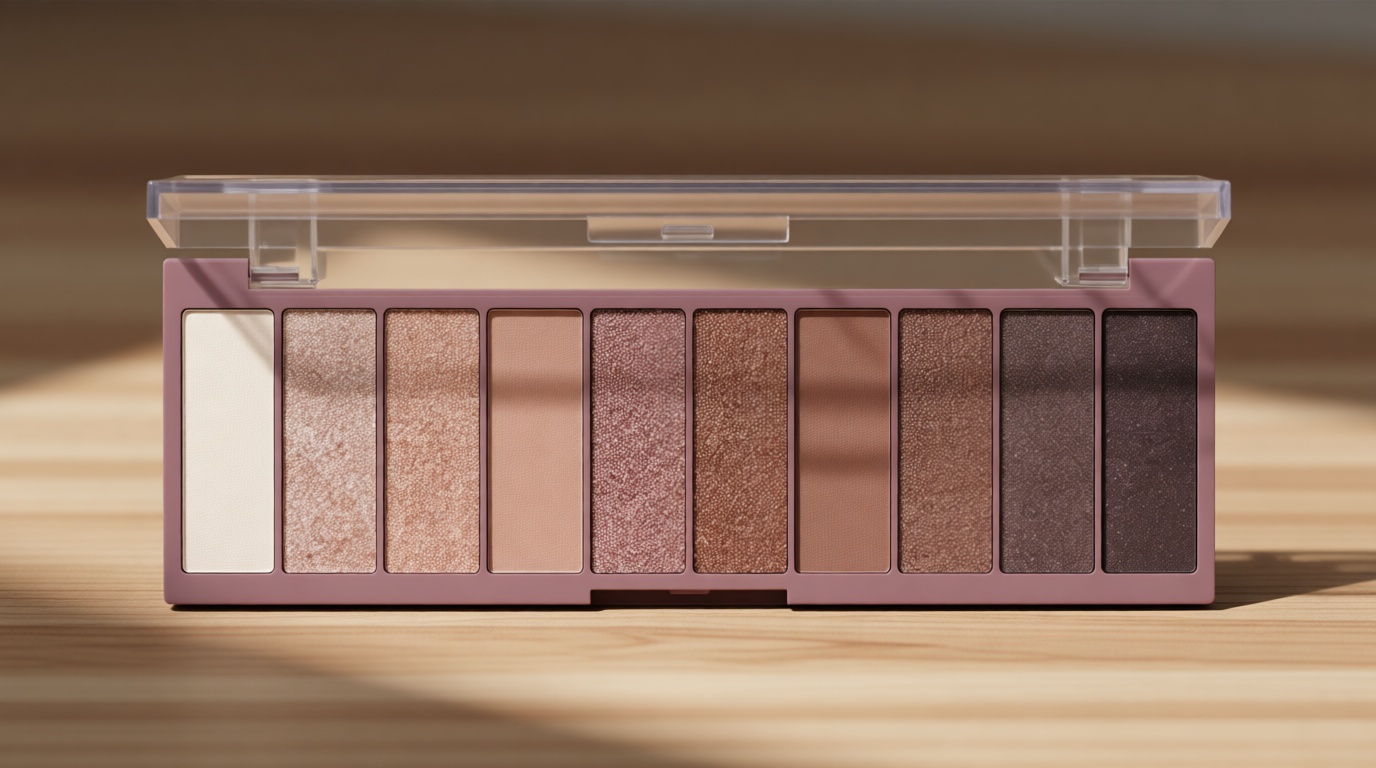 e.l.f. Perfect 10 Eyeshadow Palette, Ten Ultra-pigmented Shimmer & Matte Shades, Vegan & Cruelty-free, Nude Rose Gold (Packaging May Vary)