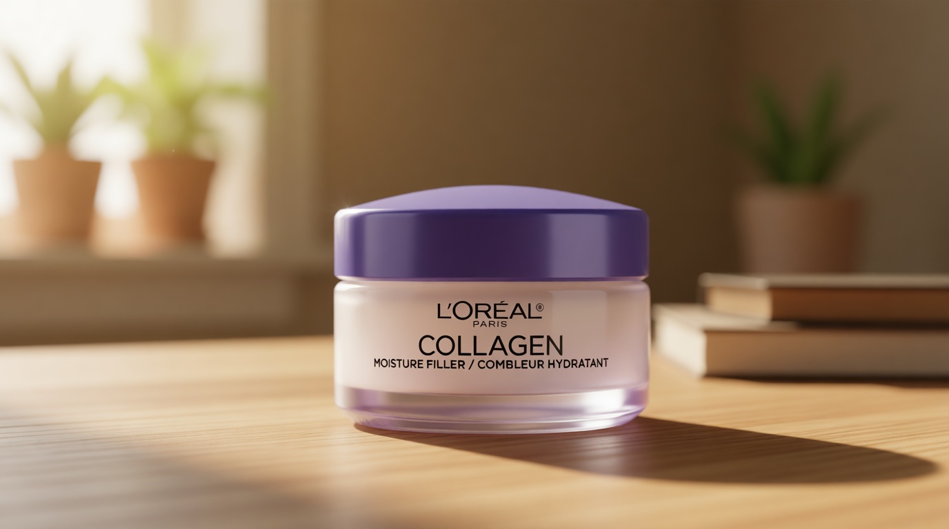 L’Oreal Paris Collagen Daily Face Moisturizer, Anti Aging Face Cream to Reduce Wrinkles and Provide Intense Hydration, 1.7 oz