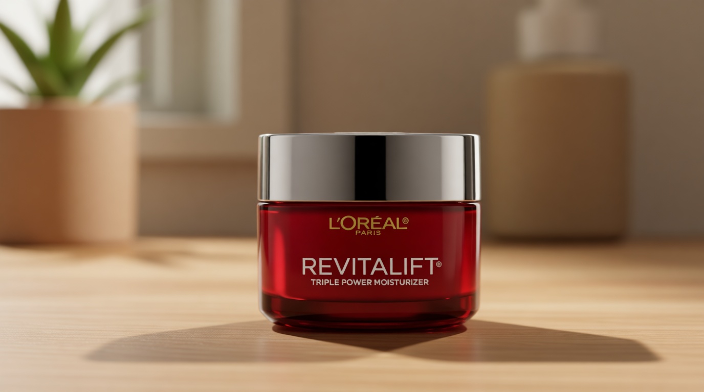 L'Oreal Paris Revitalift Triple Power Anti-Aging Face Moisturizer, Pro Retinol, Hyaluronic Acid & Vitamin C to Reduce Wrinkles, Firm & Brighten Skin, 1.7 Oz