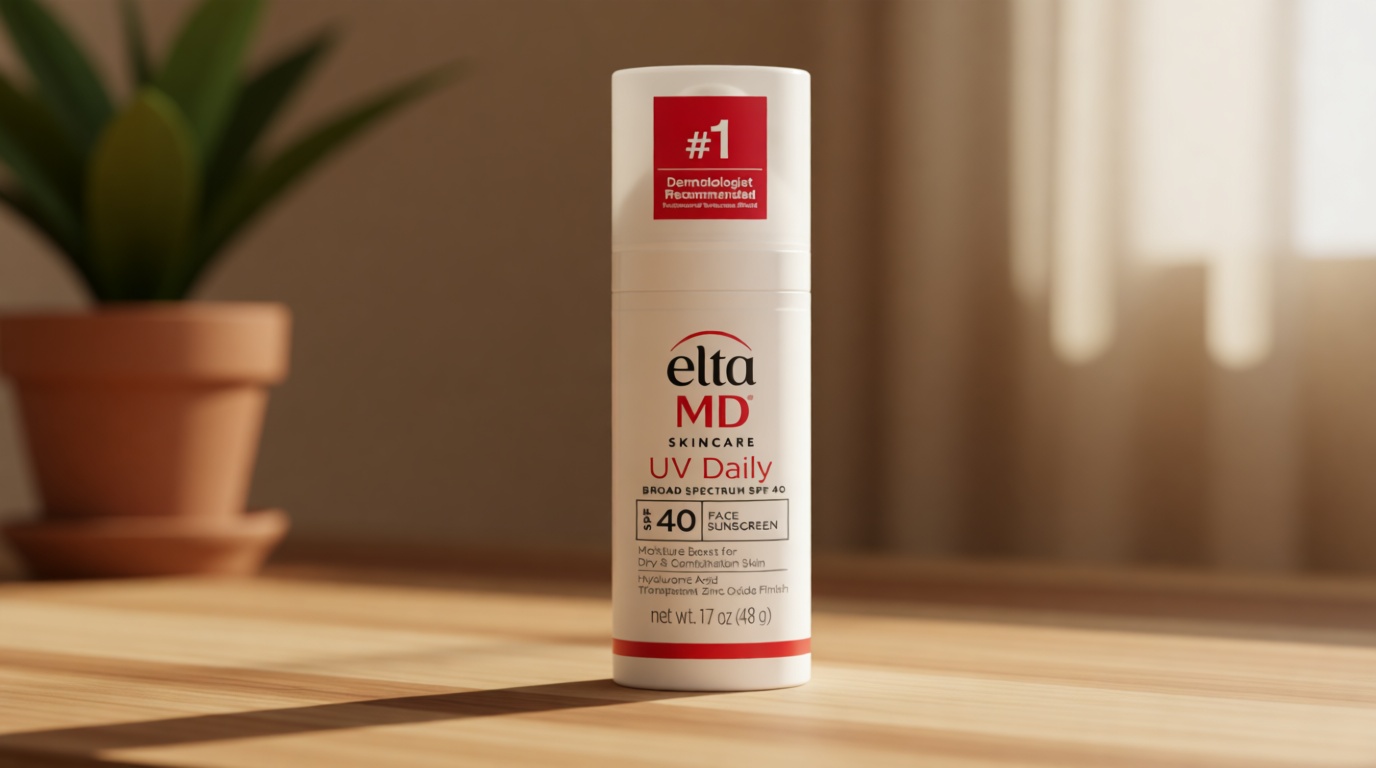 EltaMD UV Daily Face Sunscreen with Transparent Zinc Oxide and Hyaluronic Acid, Moisturizes and Protects, Great for Dry, Combination, and Normal Skin