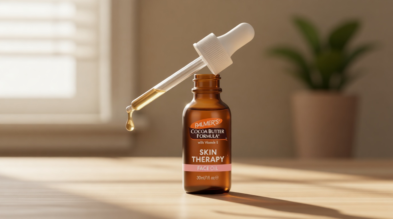 Palmer's Cocoa Butter Formula Moisturizing Skin Therapy Oil for Face with Vitamin E, C & 10 Pure Facial Oils Blend, Rosehip Oil Fragrance, 1 Ounce