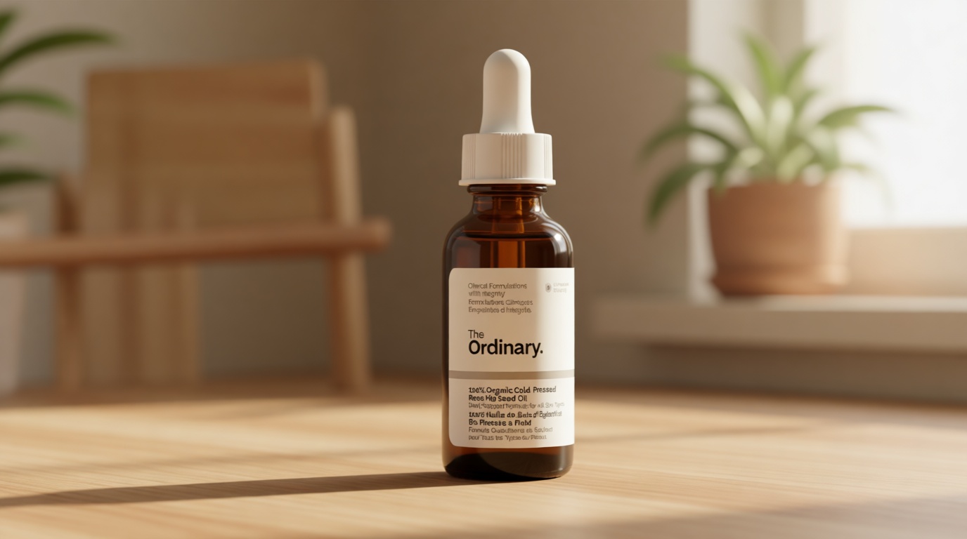 The Ordinary 100% Organic Cold-Pressed Rose Hip Seed Oil, Addresses Signs of Aging by Improving the Appearance of Uneven Skin Tone, Supporting Skin Elasticity, 1 Fl Oz