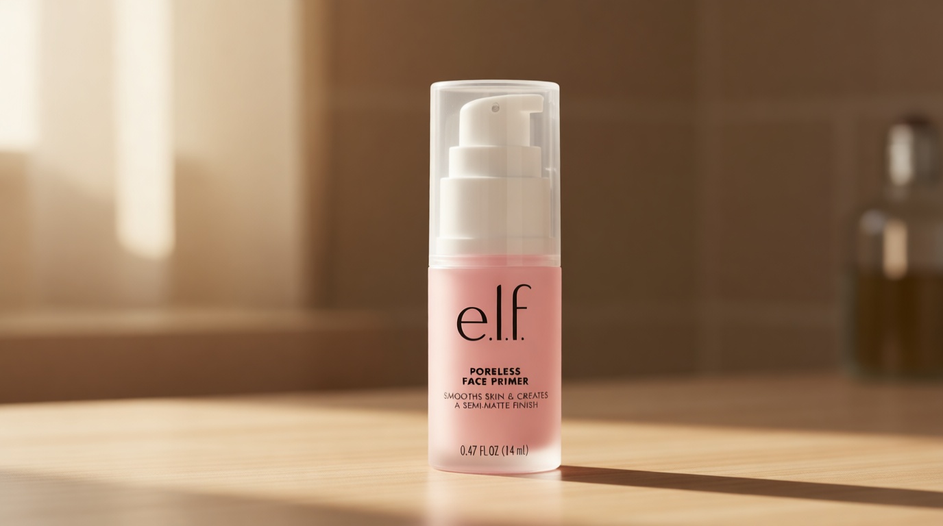 e.l.f. Poreless Face Primer, Skin-Smoothing Matte Makeup Base, Minimizes Pores & Fine Lines, Long-Lasting Foundation Primer with Tea Tree & Vitamins A & E, Vegan & Cruelty-Free