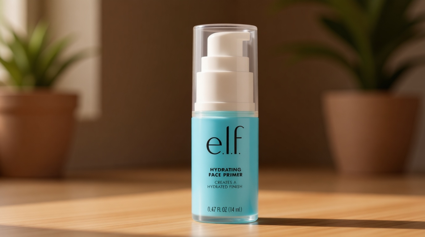 e.l.f. Hydrating Face Primer, Moisturizing Makeup Base, Smooths Pores & Fine Lines, Long-Lasting Wear, Preps Skin for Foundation Application, Small
