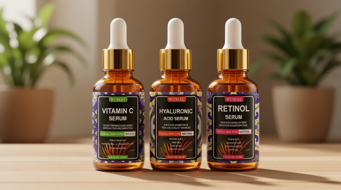 3 Pack Face Serum Set - Includes Vitamin C, Retinol & Hyaluronic Acid - Firming, Brightening & Hydrating - Reset Your Skin Day and Night