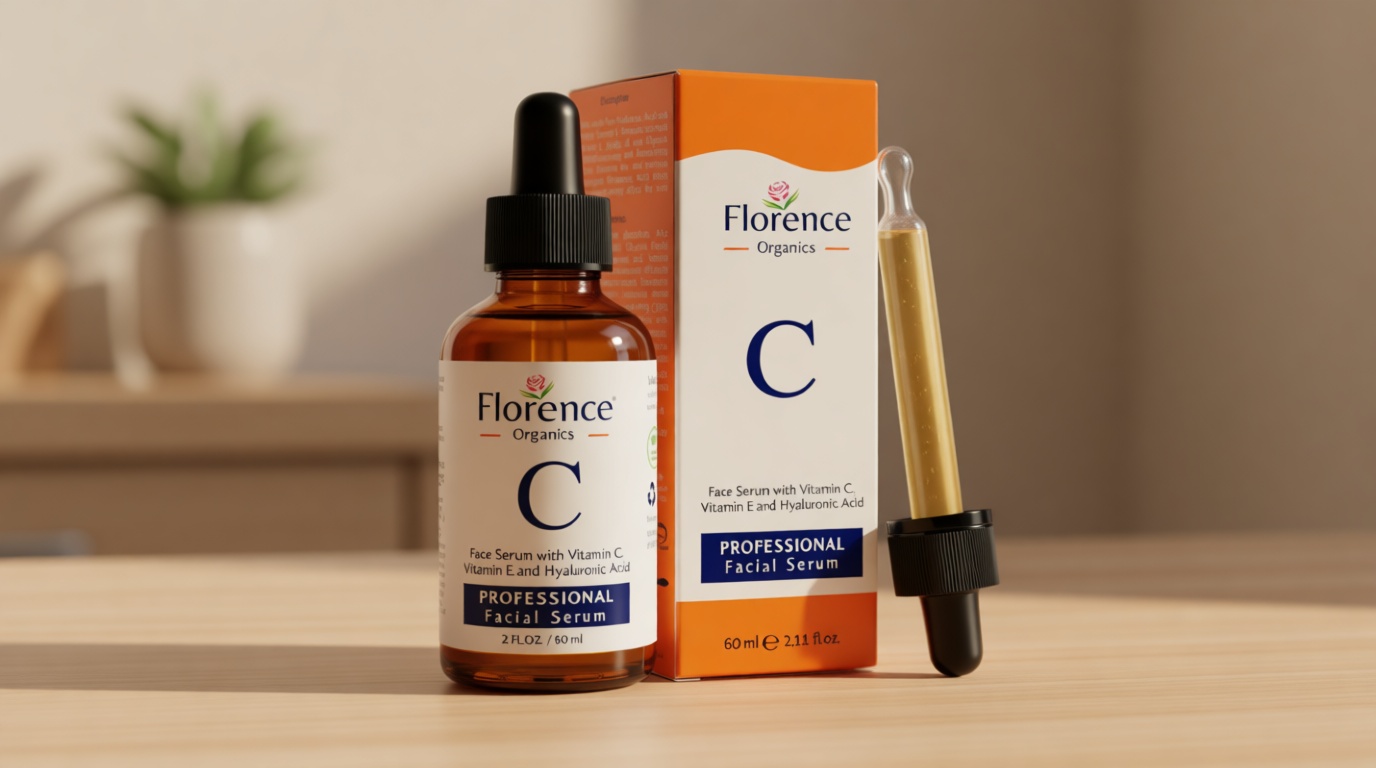 Vitamin C Serum For Face – Anti Aging Face Serum with Vitamin C, Hyaluronic Acid, Vitamin E. Brightening Formula. Improve Appearance of Dark Spots, Tone, Fine Lines & Wrinkles, Glowing Skin 2 Fl Oz Associazione Italiana Agricoltura Biologica