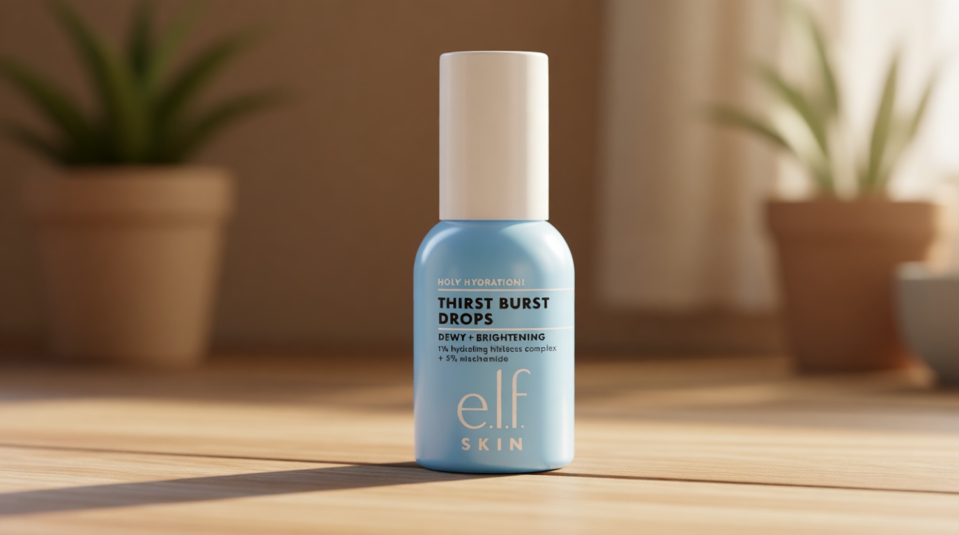 e.l.f. SKIN Holy Hydration! Thirst Burst Drops, Serum For A Radiant Complexion Instantly & Over Time, Made With Hyaluronic Acid, Vegan & Cruelty-Free
