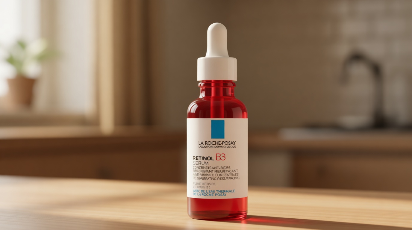 La Roche-Posay Pure Retinol Face Serum with Vitamin B3, Anti Aging Face Serum for Lines, Wrinkles & Premature Sun Damage to Resurface & Hydrate, Suitable for Sensitive Skin, 1.0 Fl. Oz