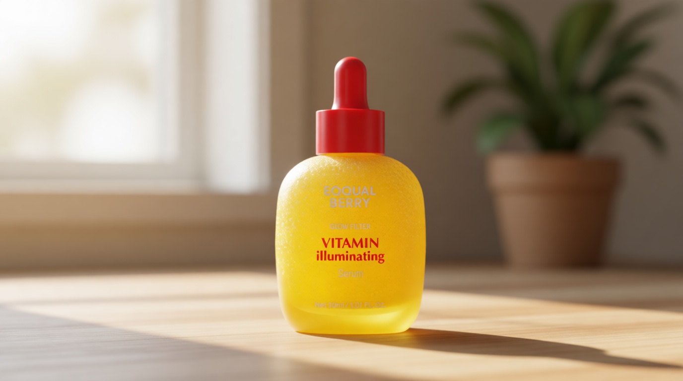 EQQUALBERRY Vitamin Illuminating Serum | Niacinamide 4% + Brightening Vitamin C Face Serum with Hyaluronic Acid & Vitamin E | Dark Spot, Uneven Tone Care | Korean Skincare, 1.01 fl.oz