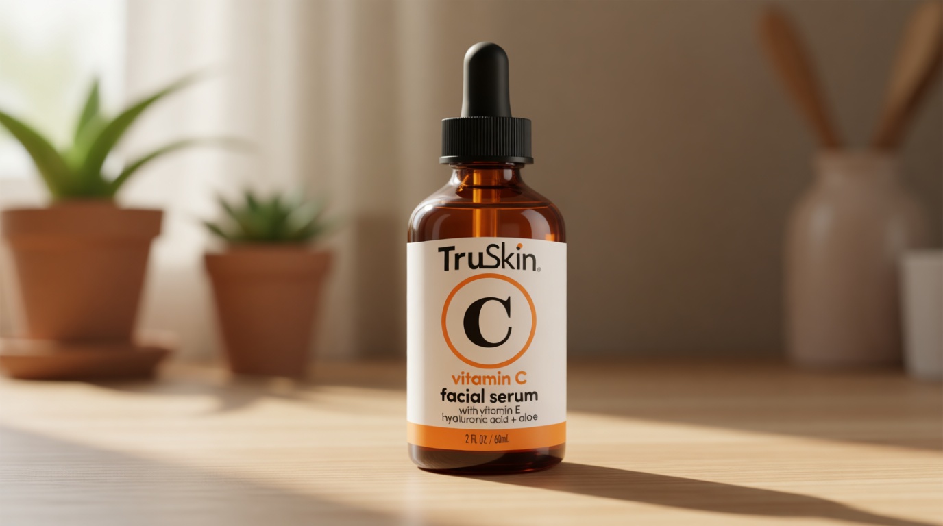 TruSkin Vitamin C Serum for Face – Anti Aging Face Serum with Hyaluronic Acid & Vitamin E – Brightening Formula for Improving Appearance of Dark Spots, Fine Lines & Wrinkles – All Skin Types, 2 Fl Oz