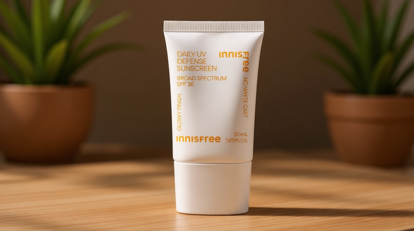 Innisfree Daily UV Defense SPF 36 Korean Face Sunscreen, Invisible Finish, Broad Spectrum, No White Cast, Lightweight, Hydrating, Available in Gift Sets