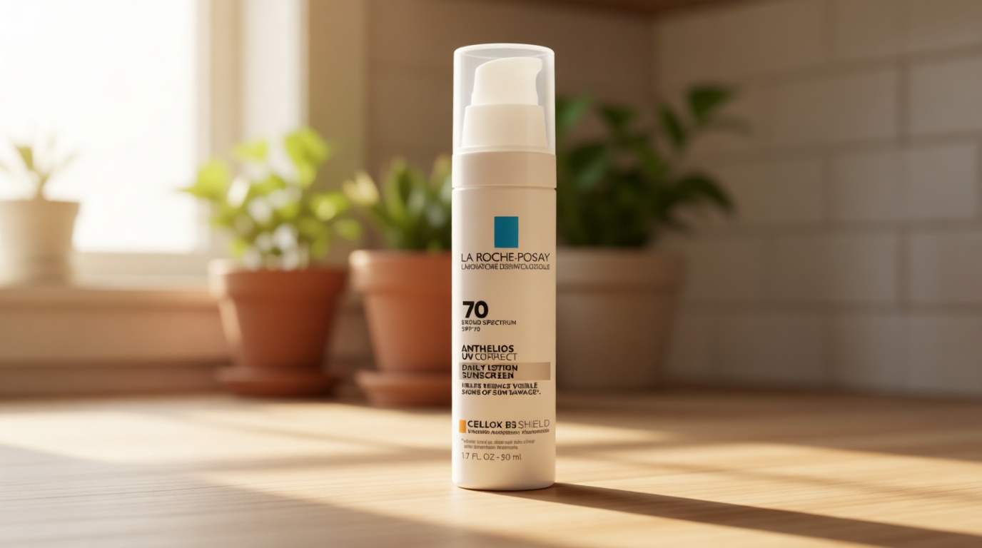 La Roche-Posay Anthelios UV Correct Sunscreen Moisturizer SPF 70, Daily Anti-Aging Face Moisturizer with Niacinamide to Even Skin Tone & Fine Lines, Sun Protection for Sensitive Skin