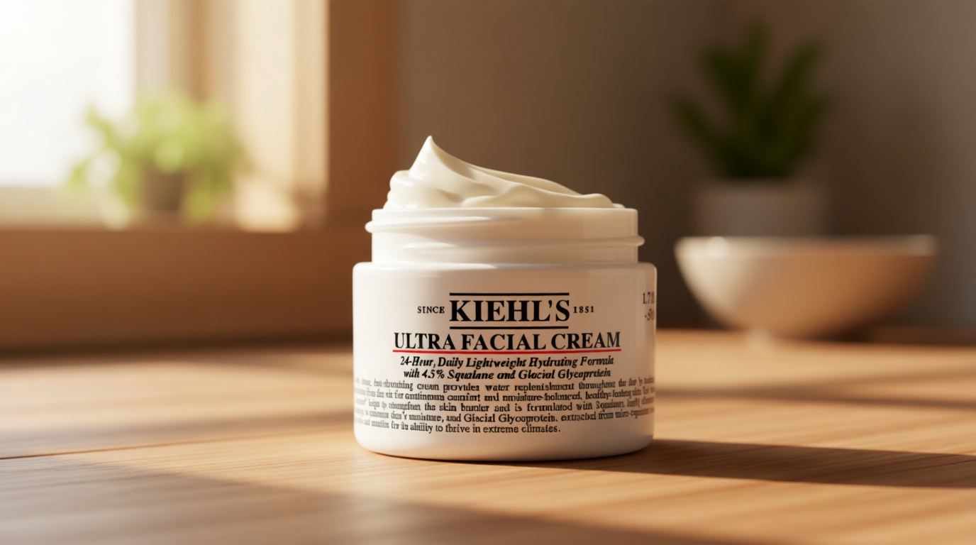 Kiehl's Ultra Facial Cream, with 4.5% Squalane to Strengthen Skin's Moisture Barrier, Skin Feels Softer and Smoother, Long-Lasting Hydration, Easy and Fast-Absorbing, Suitable for All Skin Types Cradle to Cradle Certified
