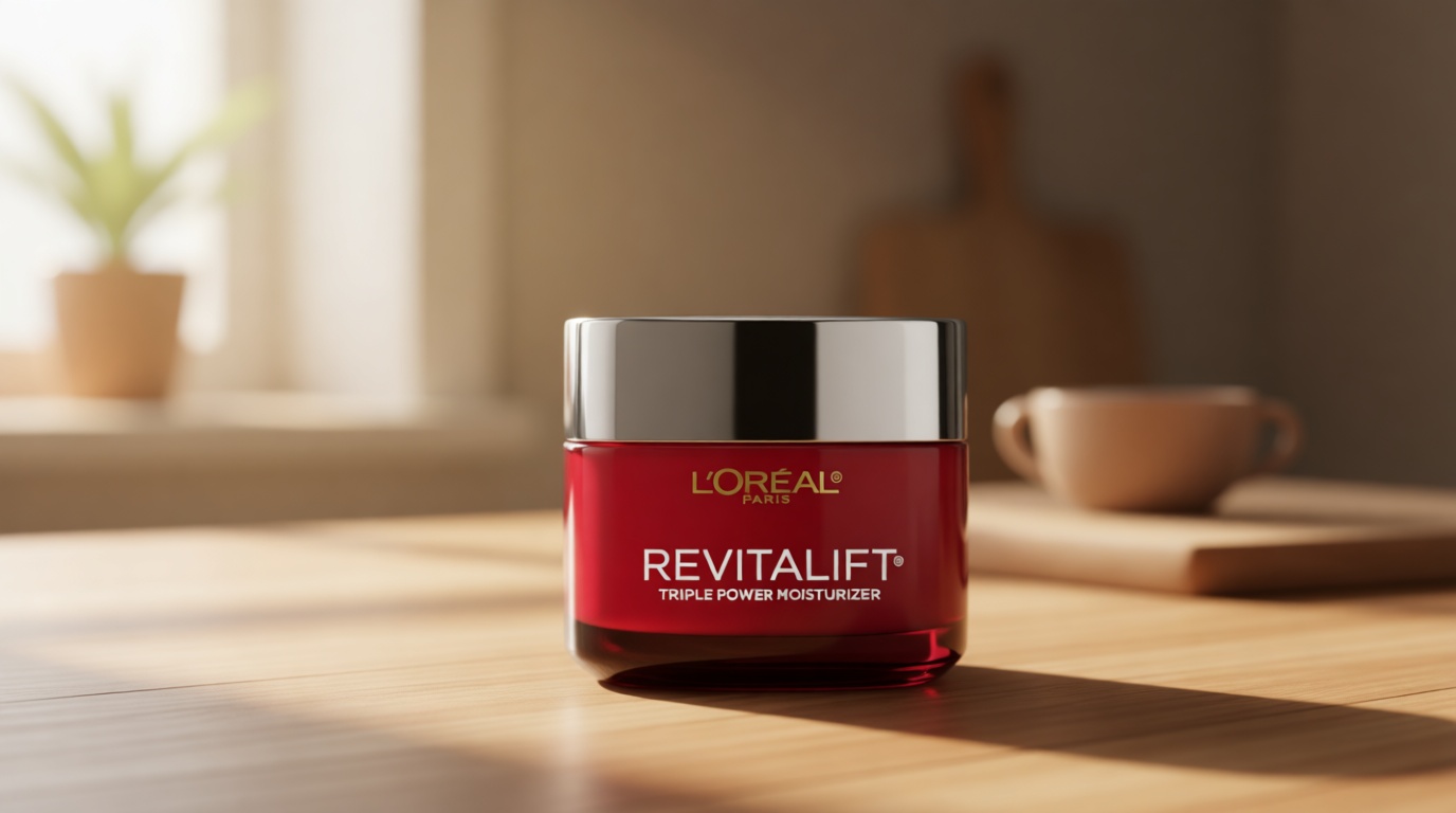 L'Oreal Paris Revitalift Triple Power Anti-Aging Face Moisturizer, Pro Retinol, Hyaluronic Acid & Vitamin C, Reduce Wrinkles 2.55 Oz