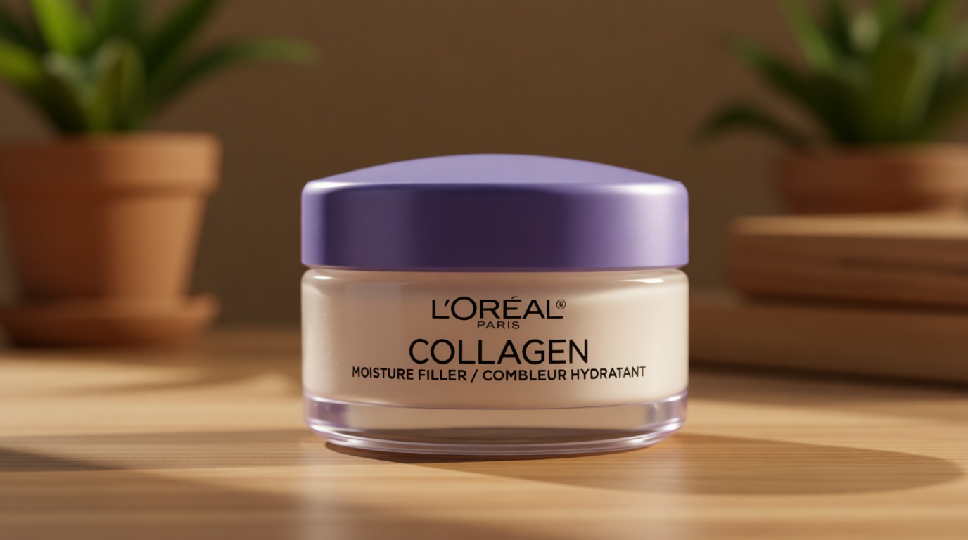 L’Oreal Paris Collagen Daily Face Moisturizer, Anti Aging Face Cream to Reduce Wrinkles and Provide Intense Hydration, 1.7 oz