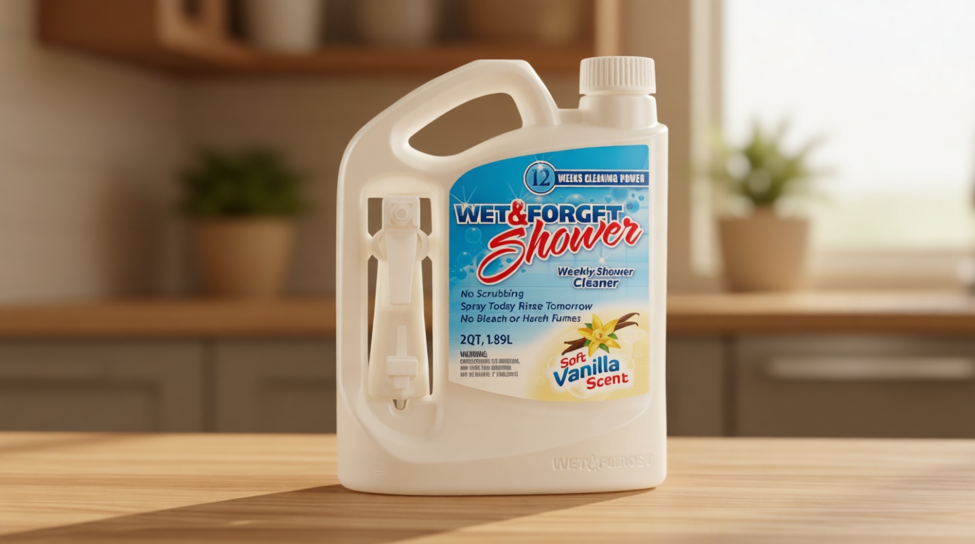 Wet & Forget Shower Cleaner Weekly Application Requires No Scrubbing, Bleach-Free Formula, 64 Ounce (Pack of 1)