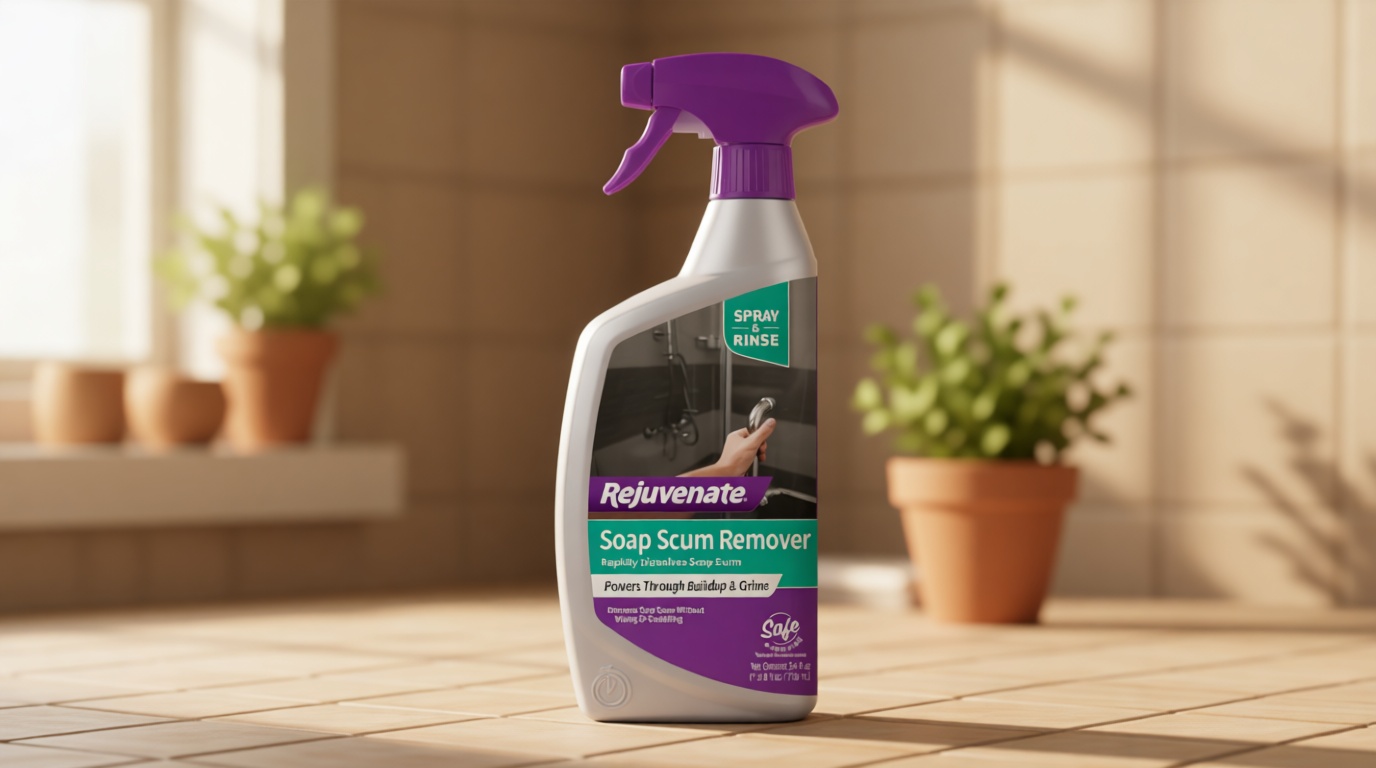 Rejuvenate Soap Scum Remover Easily Dissolves Soap Scum Without Scrubbing, 24 Ounces