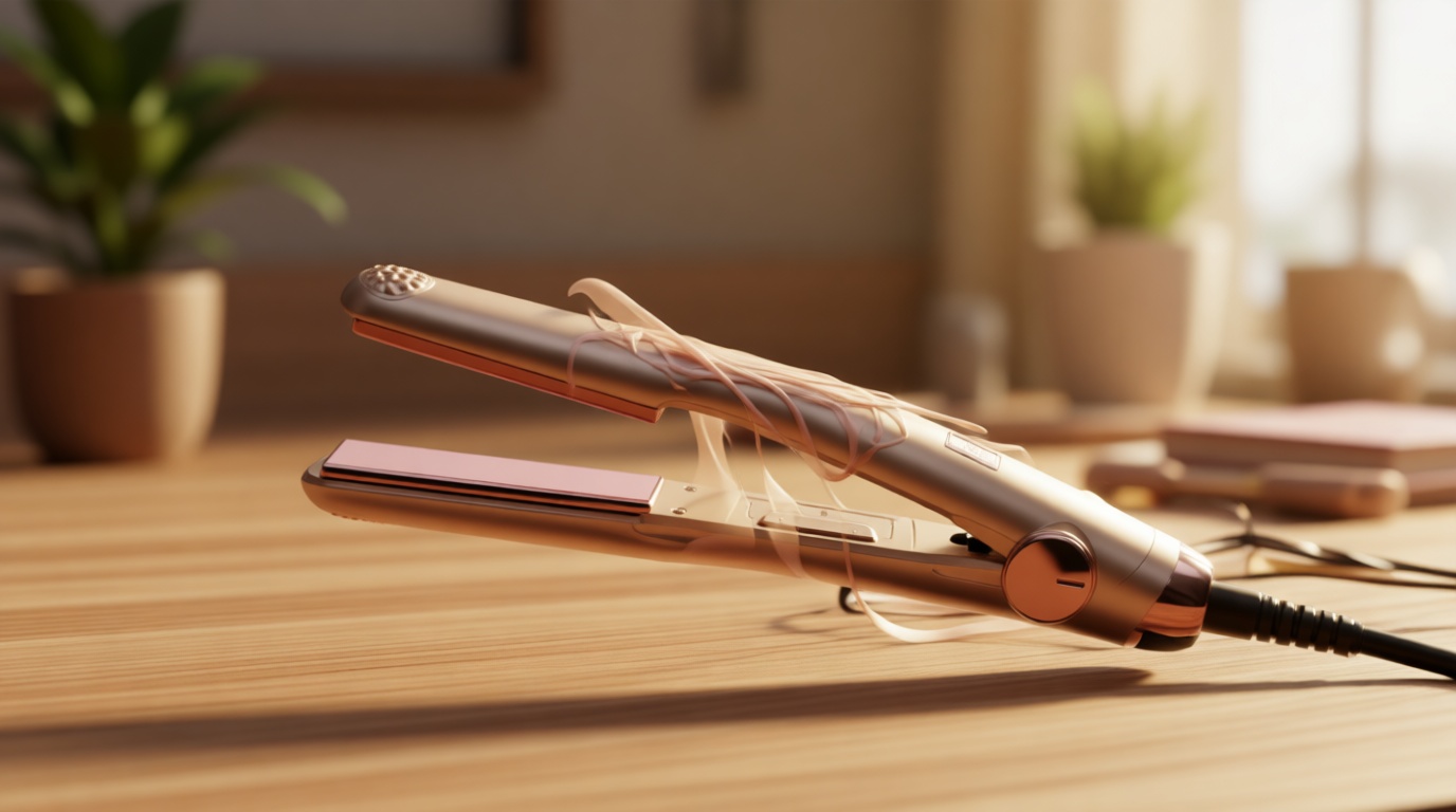 TYMO Flat Iron Hair Straightener - Titanium Hair Straighteners for Women, 1 Inch Professional Travel Flat Iron, Portable Straightener and Curlers with 10s Heat Up, 32 Temp, Dual Voltage & LED Display