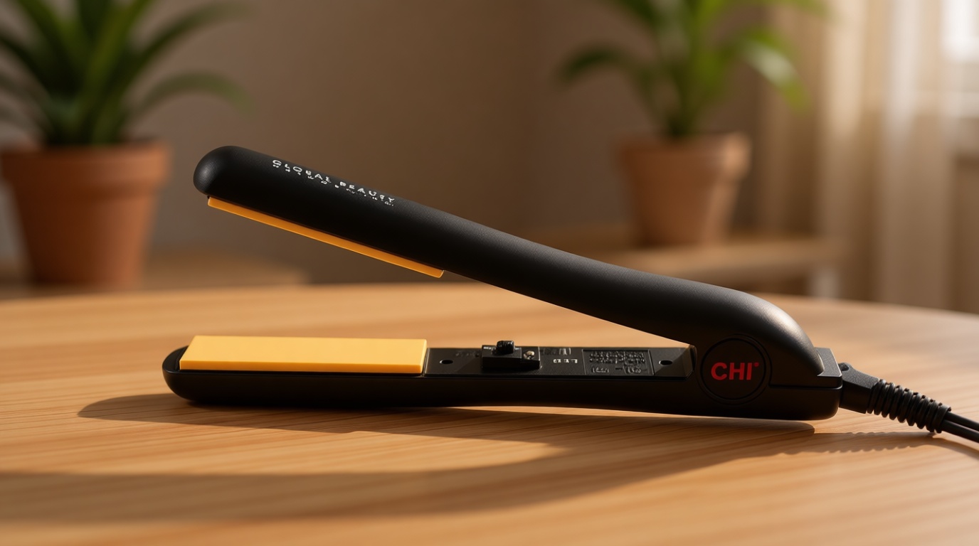 CHI Original 1" Ceramic Hair Straightener Flat Iron for Hair Styling, Advanced Ceramic Technology for Frizz-Free Smooth Shine,Floating Plates for Easy Glide, Analog On/Off Switch,Salon-Quality Results