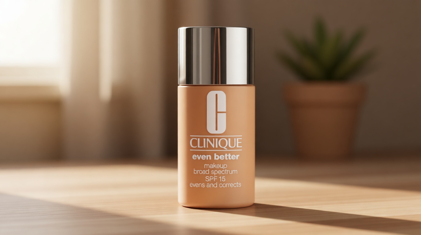 Clinique Even Better Makeup Liquid Foundation SPF 15 With Vitamin C For Dry + Oily Combination Skin Types | Medium Coverage + Natural Finish | Evens Skin Tone + Reduces Dark Spots