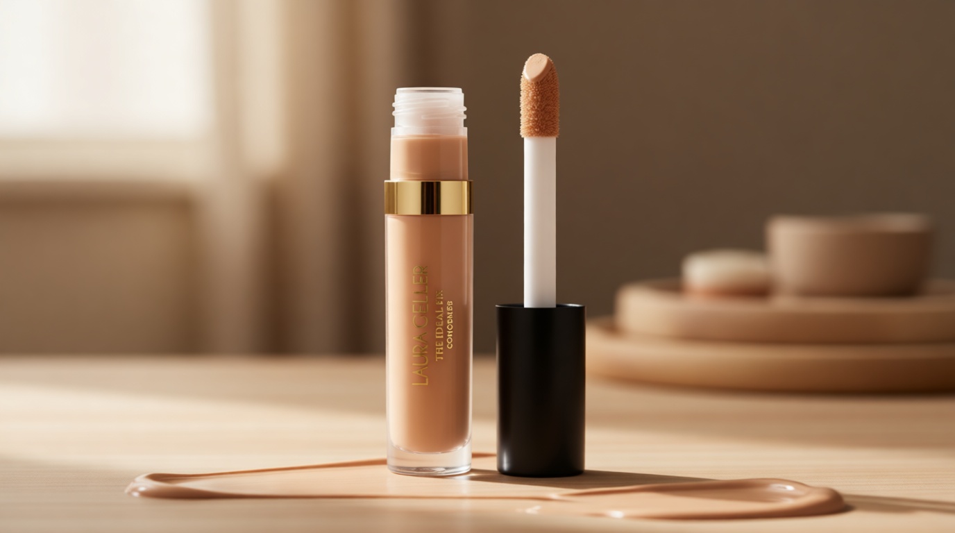LAURA GELLER NEW YORK Ideal Fix Under Eye Concealer for Mature Skin – 03 Light - Full Coverage, Anti-Aging, Color Correcting – Covers Dark Circles & Blemishes – Hydrating, Crease-Free, Long-Lasting
