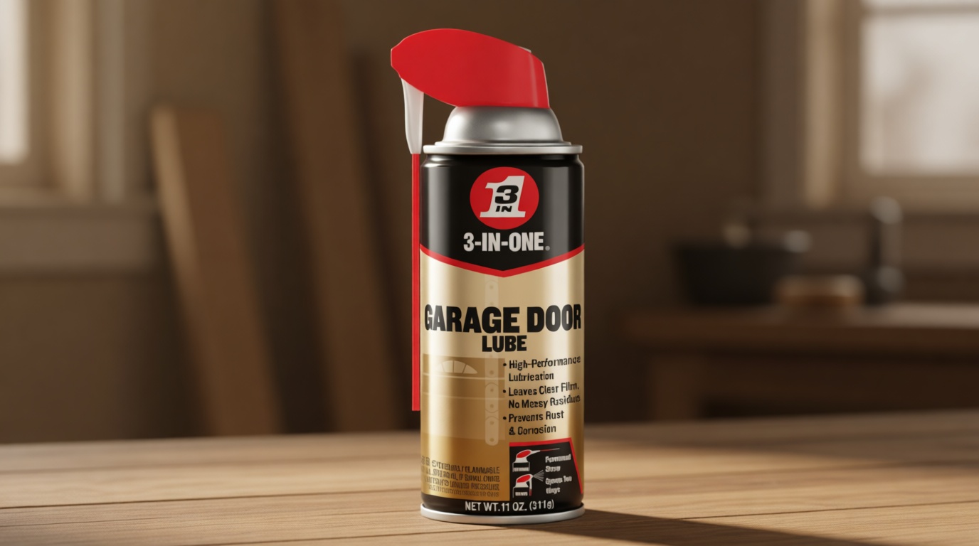 3-IN-ONE Garage Door Lubricant with SMART STRAW SPRAYS 2 WAYS, 11 OZ