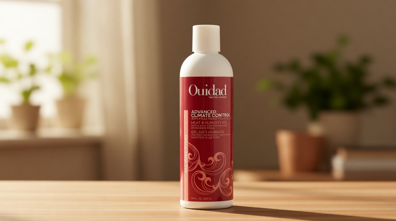 Ouidad Advanced Climate Control Heat & Humidity Stronger Hold Gel for Curly Hair – Crunch-Free Styling Gel, Fights Frizz & Locks In Moisture for Defined Curls, All Curl Types, Sulfate & Silicone-Free