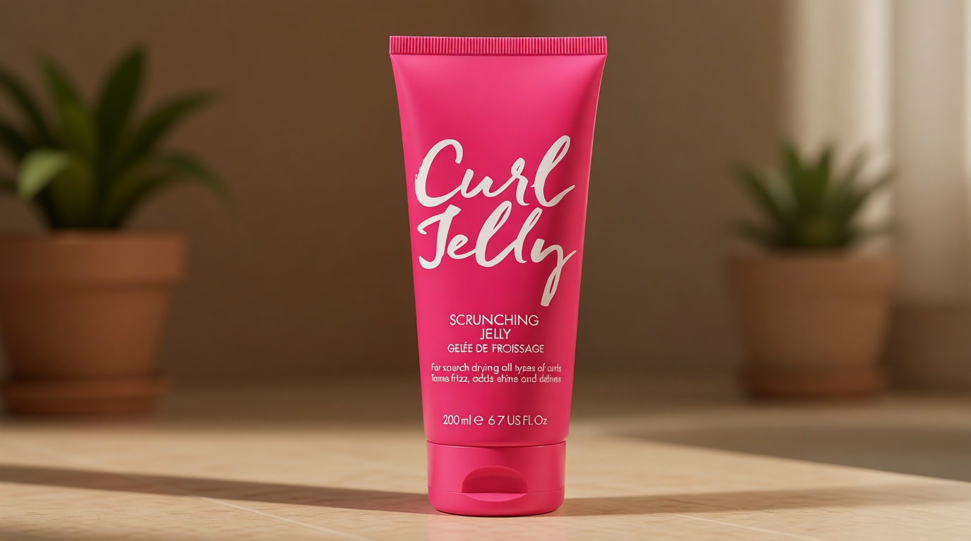Umberto Giannini Curl Jelly Scrunching Jelly 6.7 fl Oz - Frizz Solution Defining Hair Gel for 2a-4c Curly, Wavy, Coily Hair - Vegan & Cruelty-Free