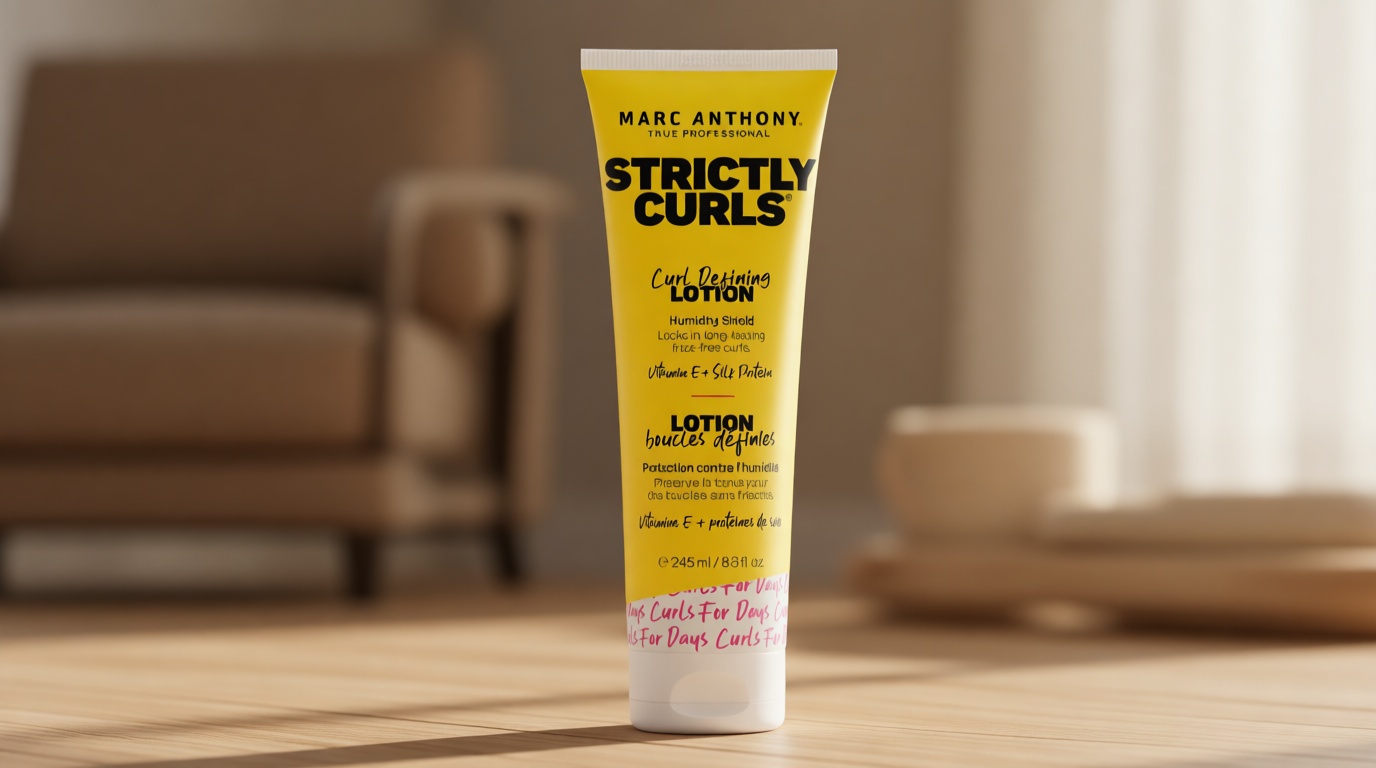 Marc Anthony Curl Defining Hair Styling Lotion for Curly Hair, Strictly Curls - Long Lasting Moisturizing Lightweight Gel for Maximum Curl Definition, Bounce & Shine - Styling Product Reduces Frizz