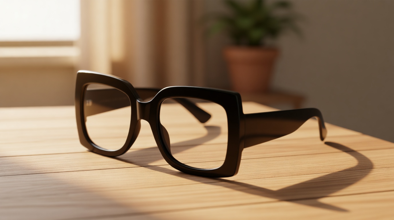 GQUEEN Oversized Fake Glasses Women Men Retro Thick Big Square Frame Clear Lens UV400 Protection Fashion Eyeglasses