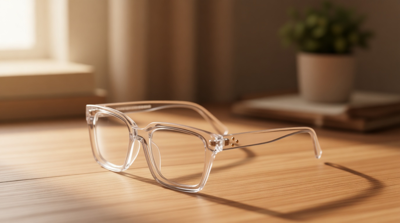 COASION Classic Non-prescription Clear Lens Eyeglasses for Women Thick Square Frame Eyewear