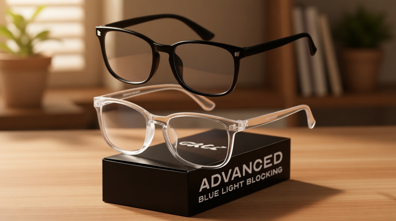 Gaoye Eyewear Frames for Men - Blue Light Blocking Square Glasses, Anti UV Ray Computer Gaming, Blue Blockers for Women