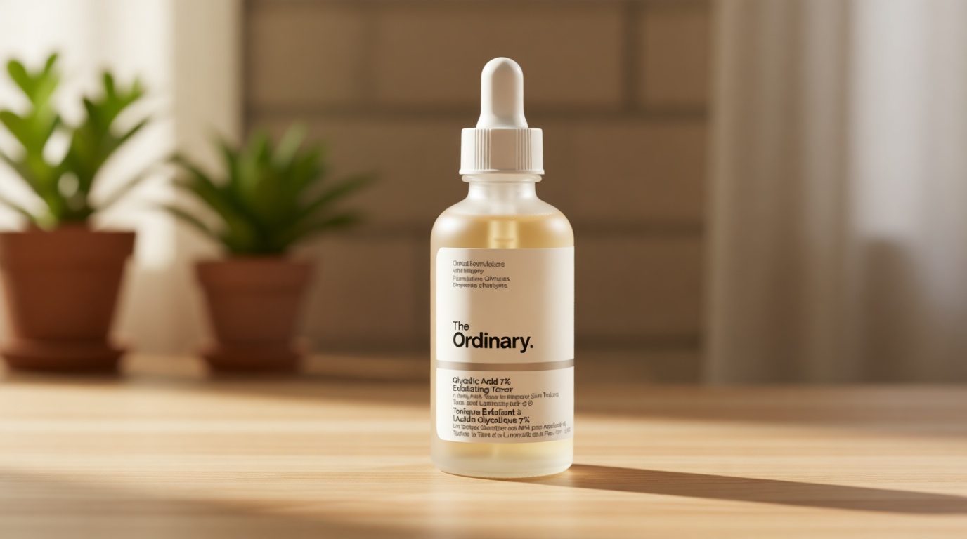 The Ordinary Glycolic Acid 7% Exfoliating Toner, Brightening and Smoothing Daily Toner for More Even-Looking Skin Tone